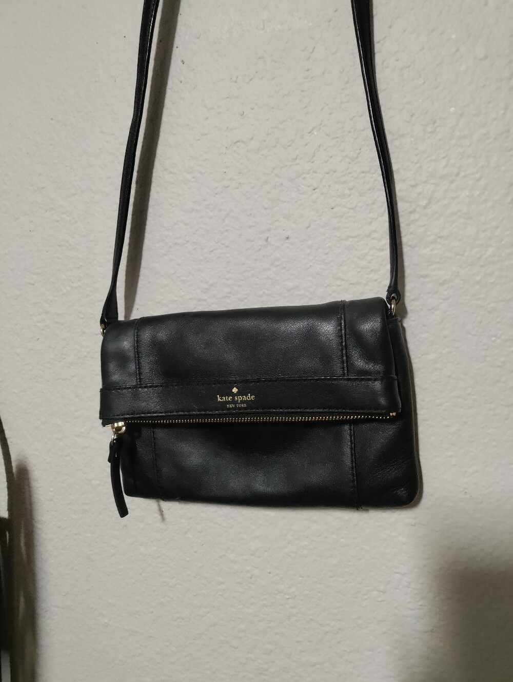 Kate Spade Black  Leather Crossbody Bag